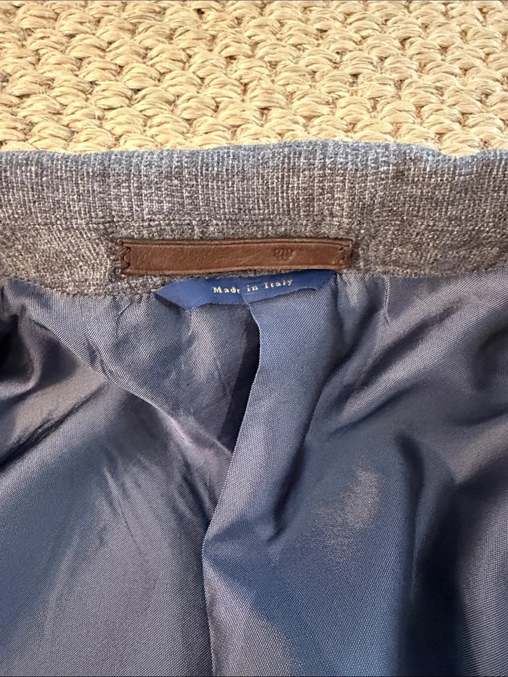 Brooks Brothers Grey and Blue Plaid Blazer